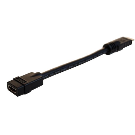 Pro AV-IT Series High Speed HDMI Cable With Ethernet Male To Female 8 In.
